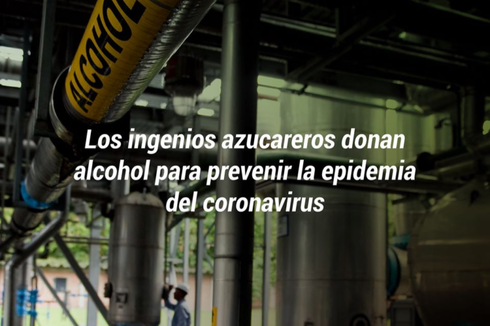 Sugar mills donate alcohol to prevent the spread of the coronavirus