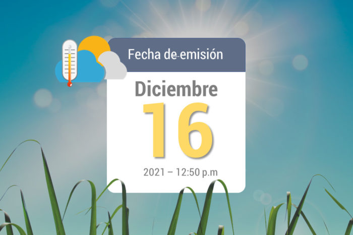 Weather forecast, Dec 16, 2021