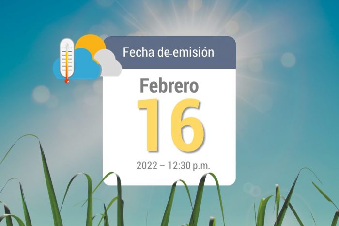 Weather forecast, 16 Feb-2022