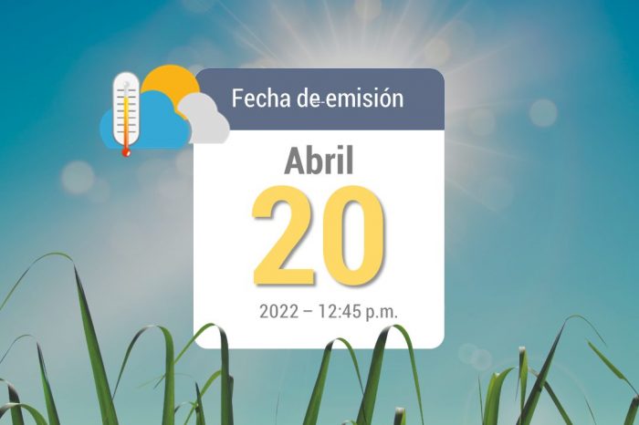 Weather forecast, 20 Apr-2022