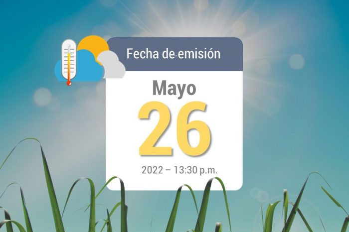 Pronóstico del tiempo, 26 may-2022