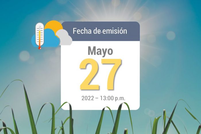Pronóstico del tiempo, 27 may-2022