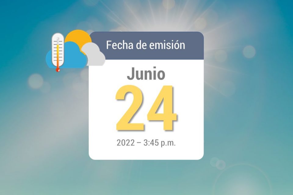 Pronóstico de lluvias semanal, junio 24 al 30 de 2022 Cenicaña