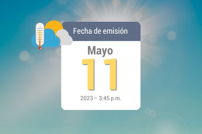 Pronóstico del tiempo, 11 Mayo-2023